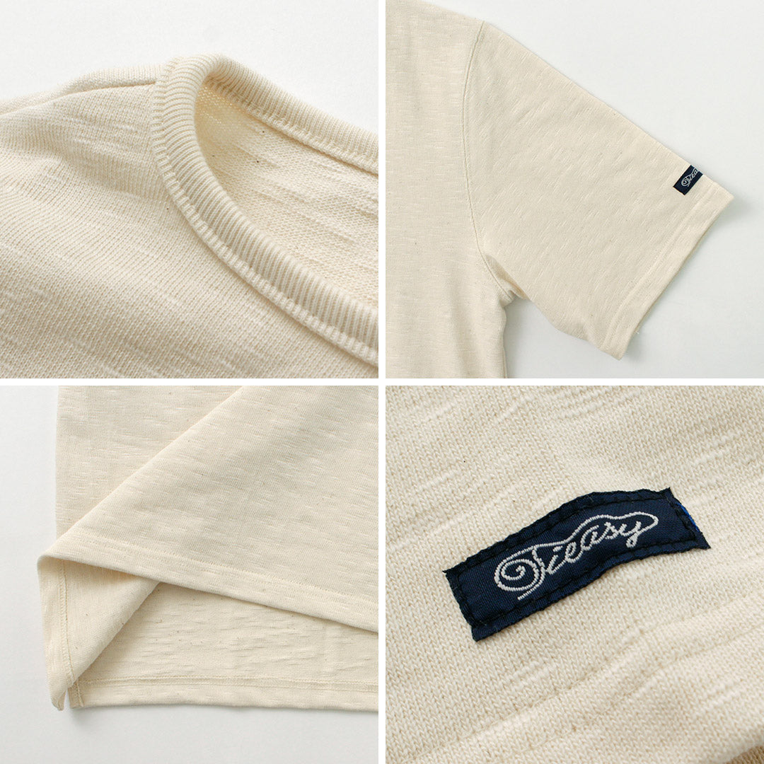 TIEASY(ティージー) HDCS ボートネック S/S バスク シャツ