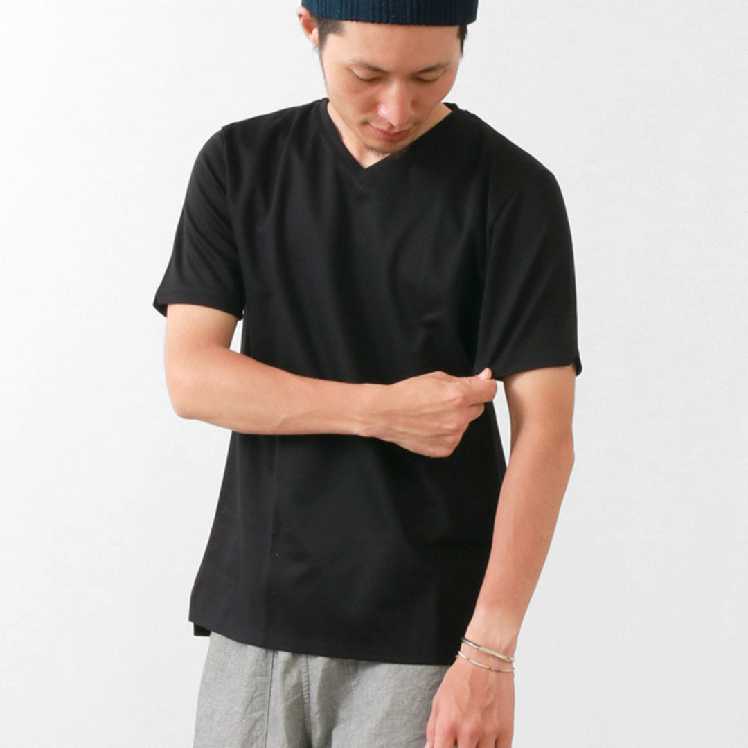 RE MADE IN TOKYO JAPAN(アールイー) 東京メイド ドレスTシャツ Vネック