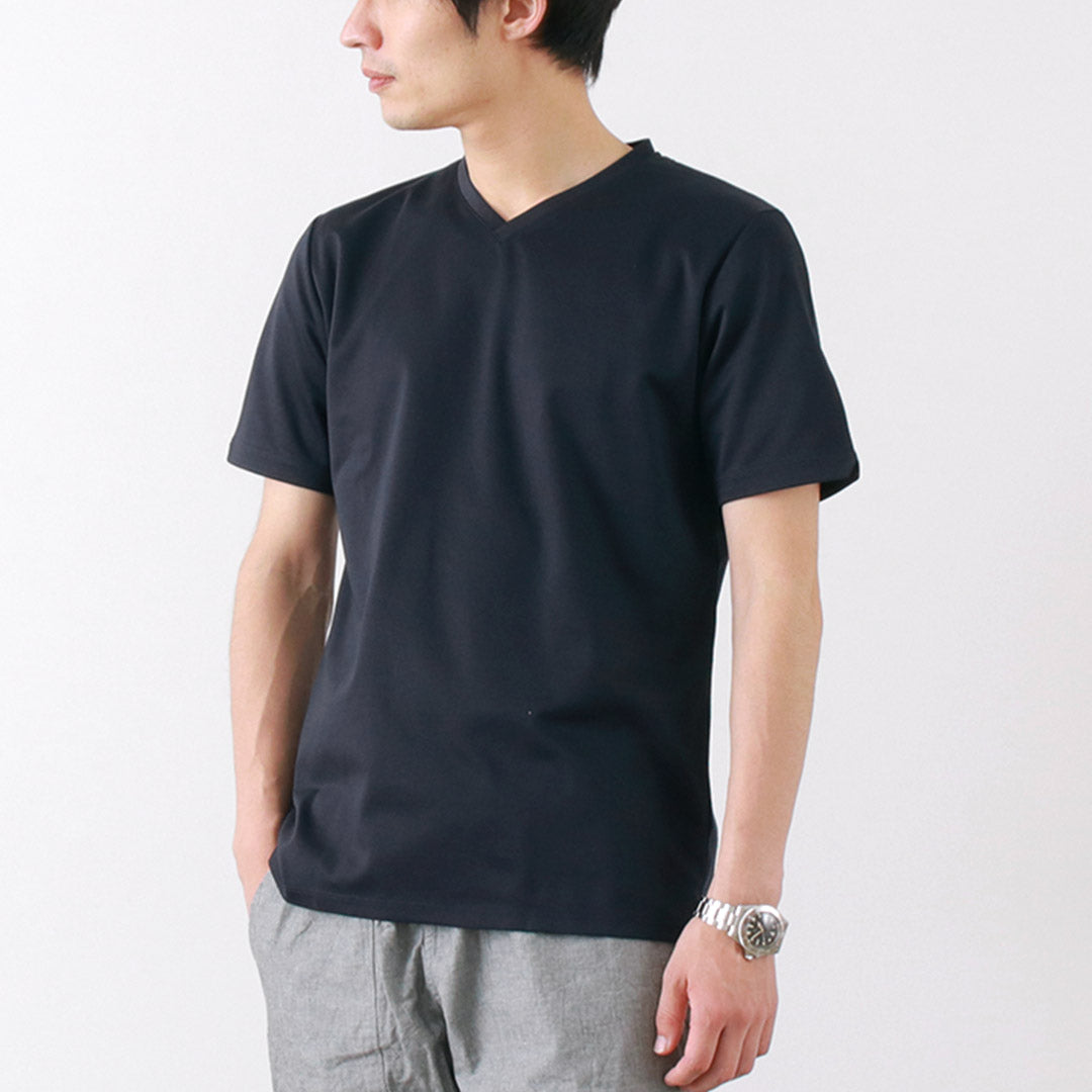 RE MADE IN TOKYO JAPAN(アールイー) 東京メイド ドレスTシャツ Vネック