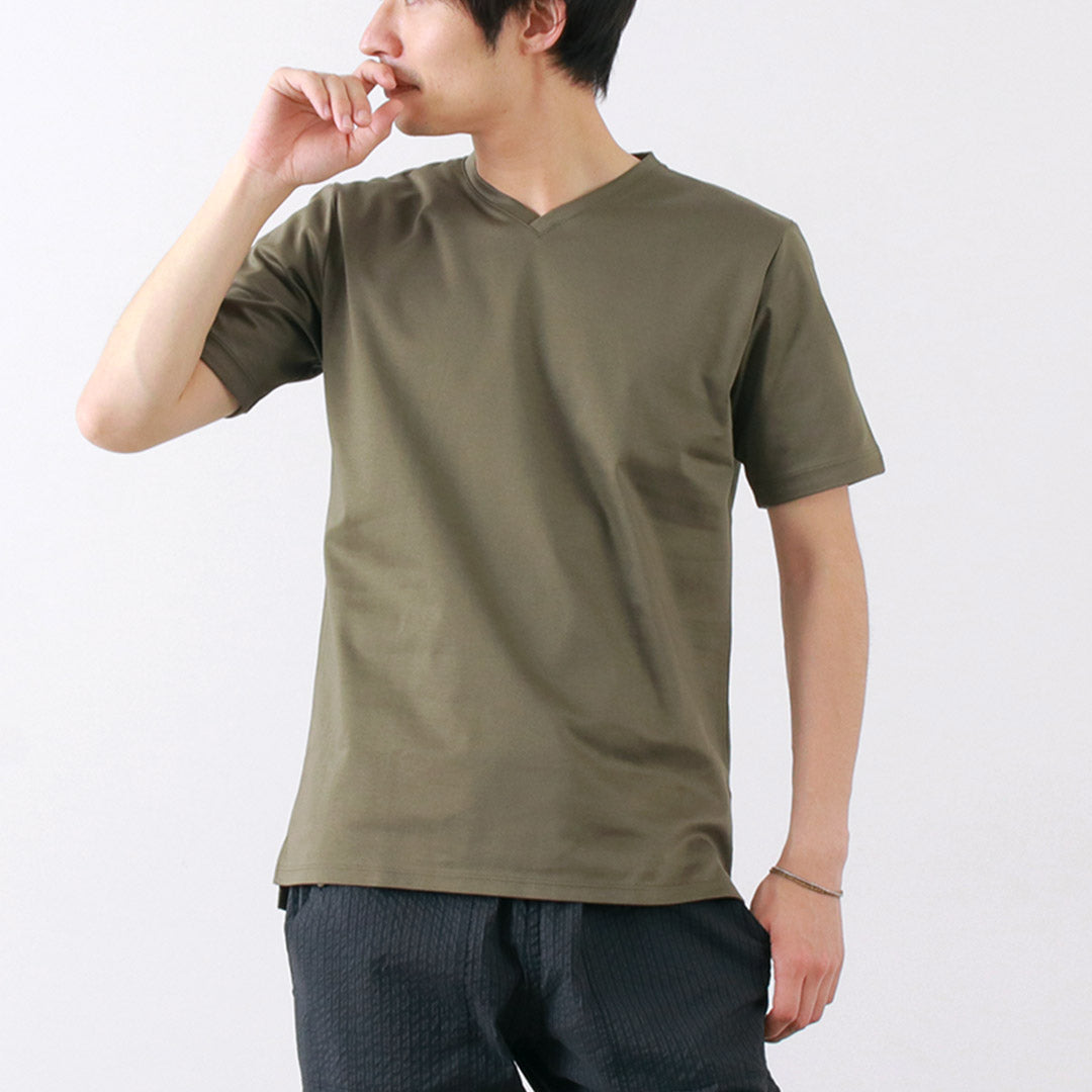 RE MADE IN TOKYO JAPAN(アールイー) 東京メイド ドレスTシャツ Vネック