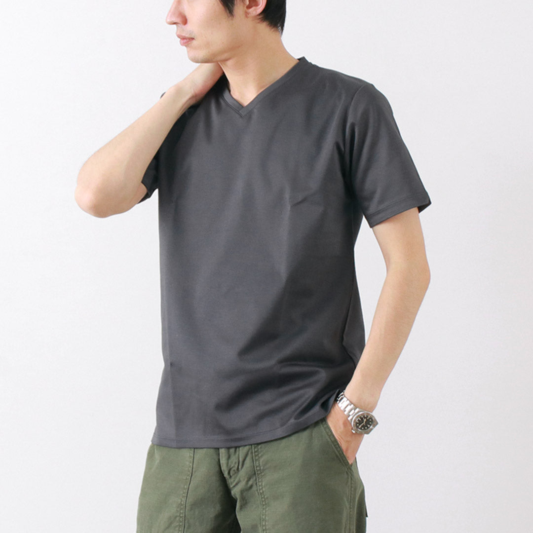 RE MADE IN TOKYO JAPAN(アールイー) 東京メイド ドレスTシャツ Vネック