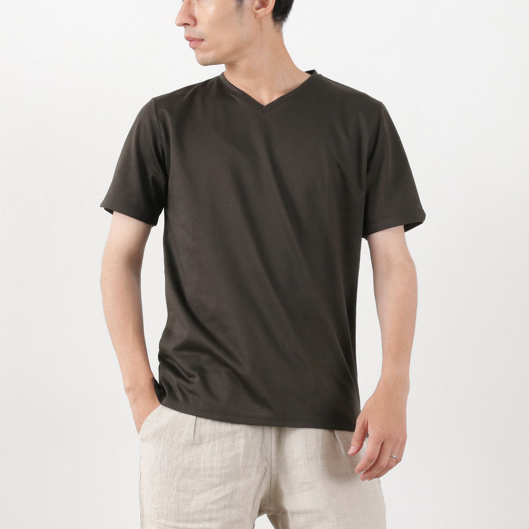 RE MADE IN TOKYO JAPAN(アールイー) 東京メイド ドレスTシャツ Vネック