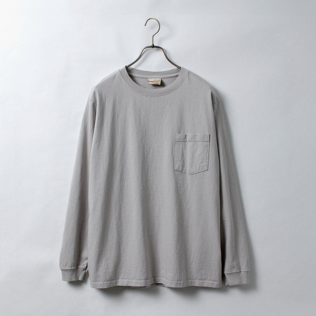 GOODWEAR(グッドウェア) クルーネック ポケット Tシャツ 長袖