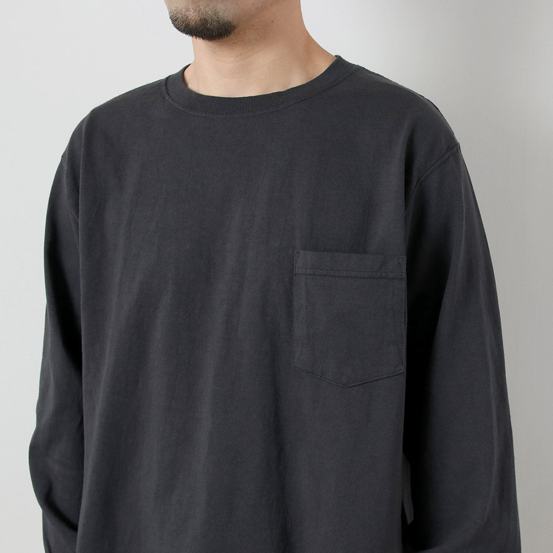 GOODWEAR(グッドウェア) クルーネック ポケット Tシャツ 長袖