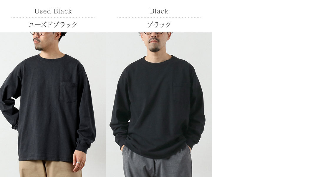 GOODWEAR(グッドウェア) クルーネック ポケット Tシャツ 長袖