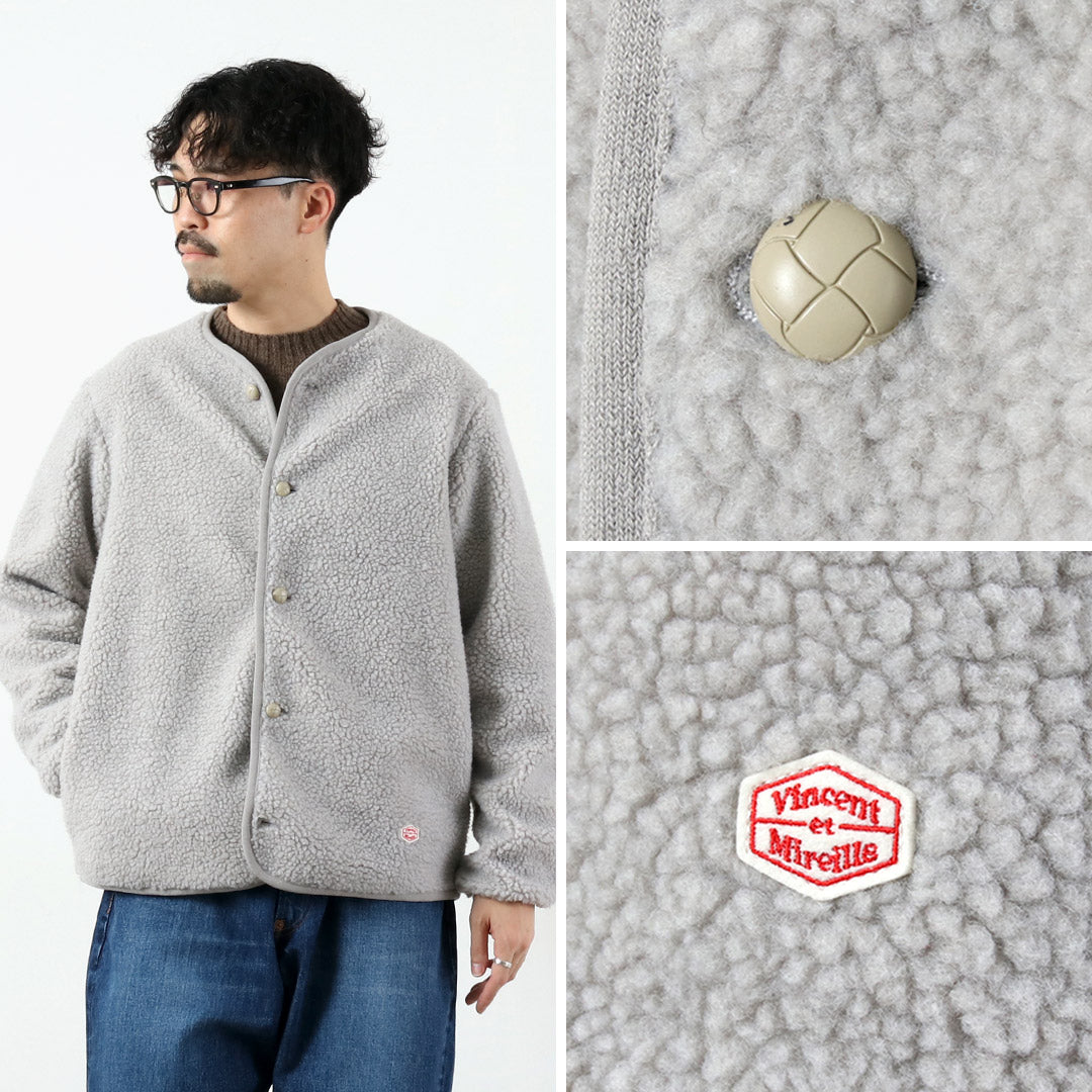 VINCENT ET MIREILLE(ヴァンソン エ ミレイユ) ボア カーディガン