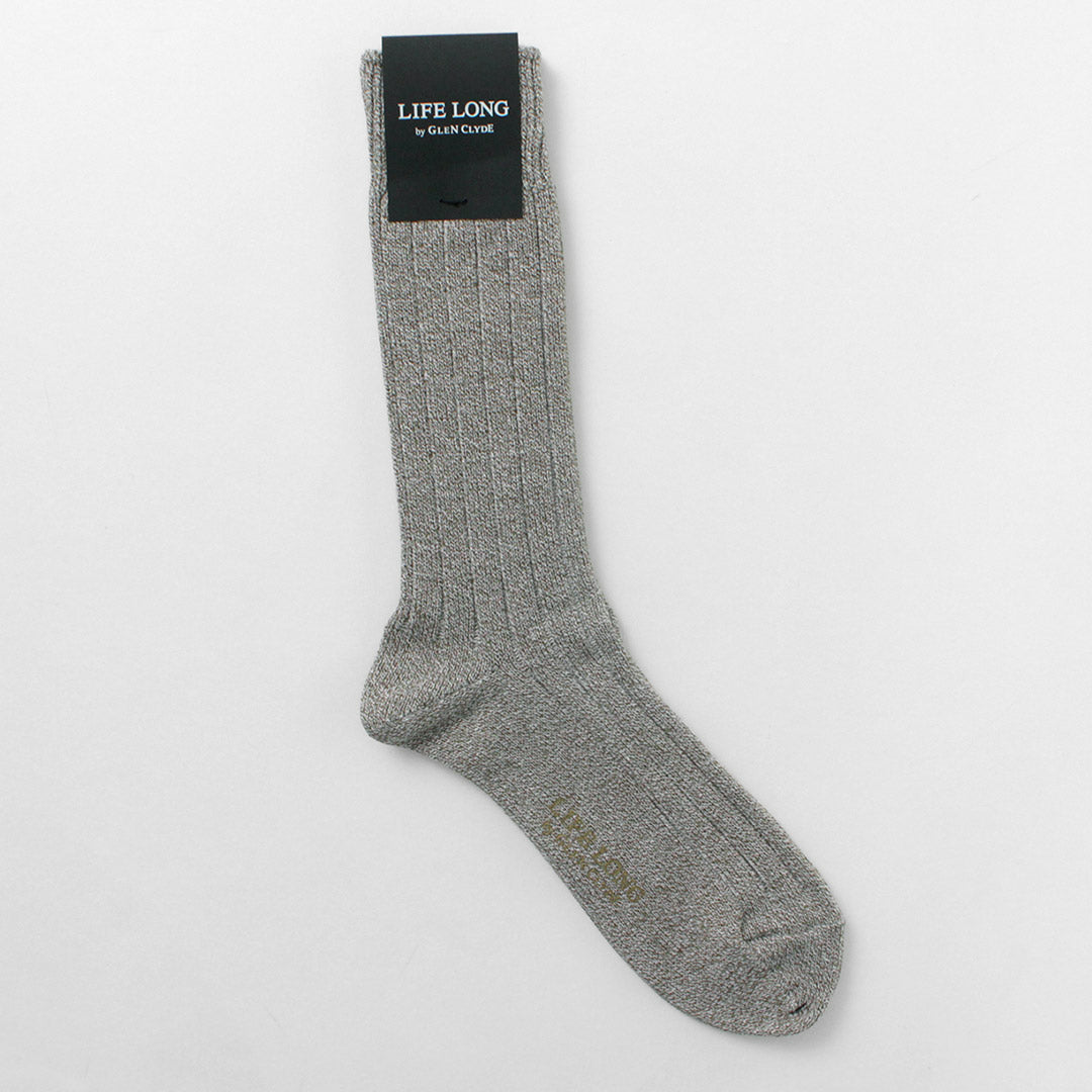 LIFE LONG BY GLEN CLYDE(ライフ ロング バイ グレン クライド) TS-1 コットン×コーデュラ リブソックス