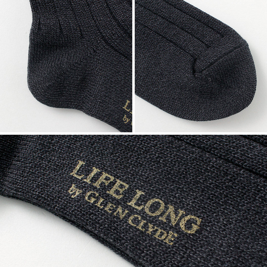LIFE LONG BY GLEN CLYDE(ライフ ロング バイ グレン クライド) TS-1 コットン×コーデュラ リブソックス