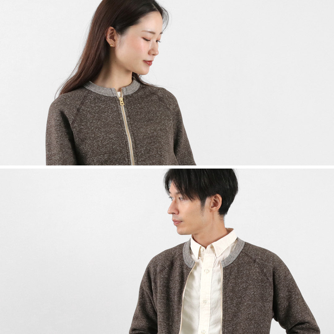 KEPANI(ケパニ) 別注 クルーネック フルジップ スウェット ジャケット