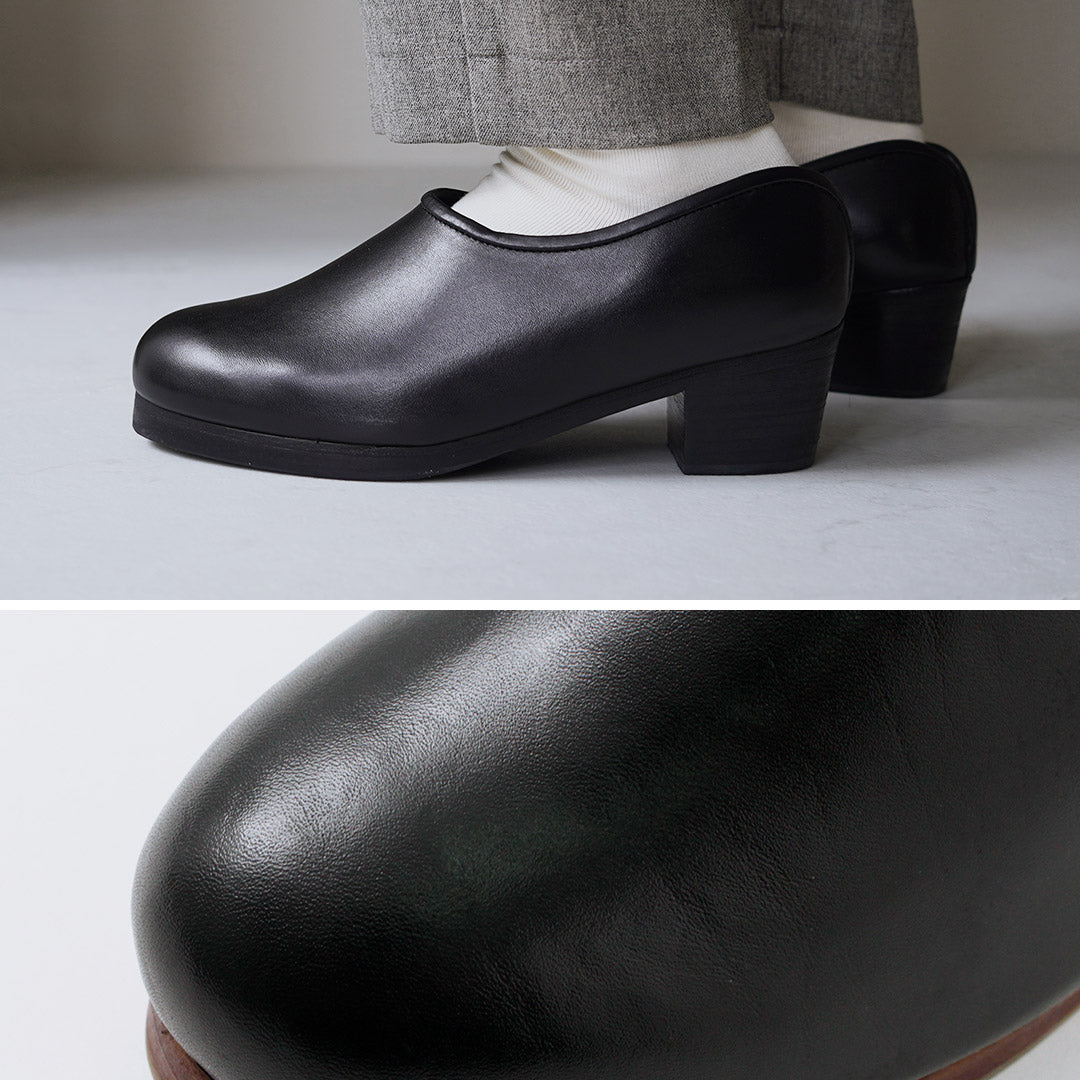 HCUBUCH(フーブ) カウレザーサボ(はまぐりがた)