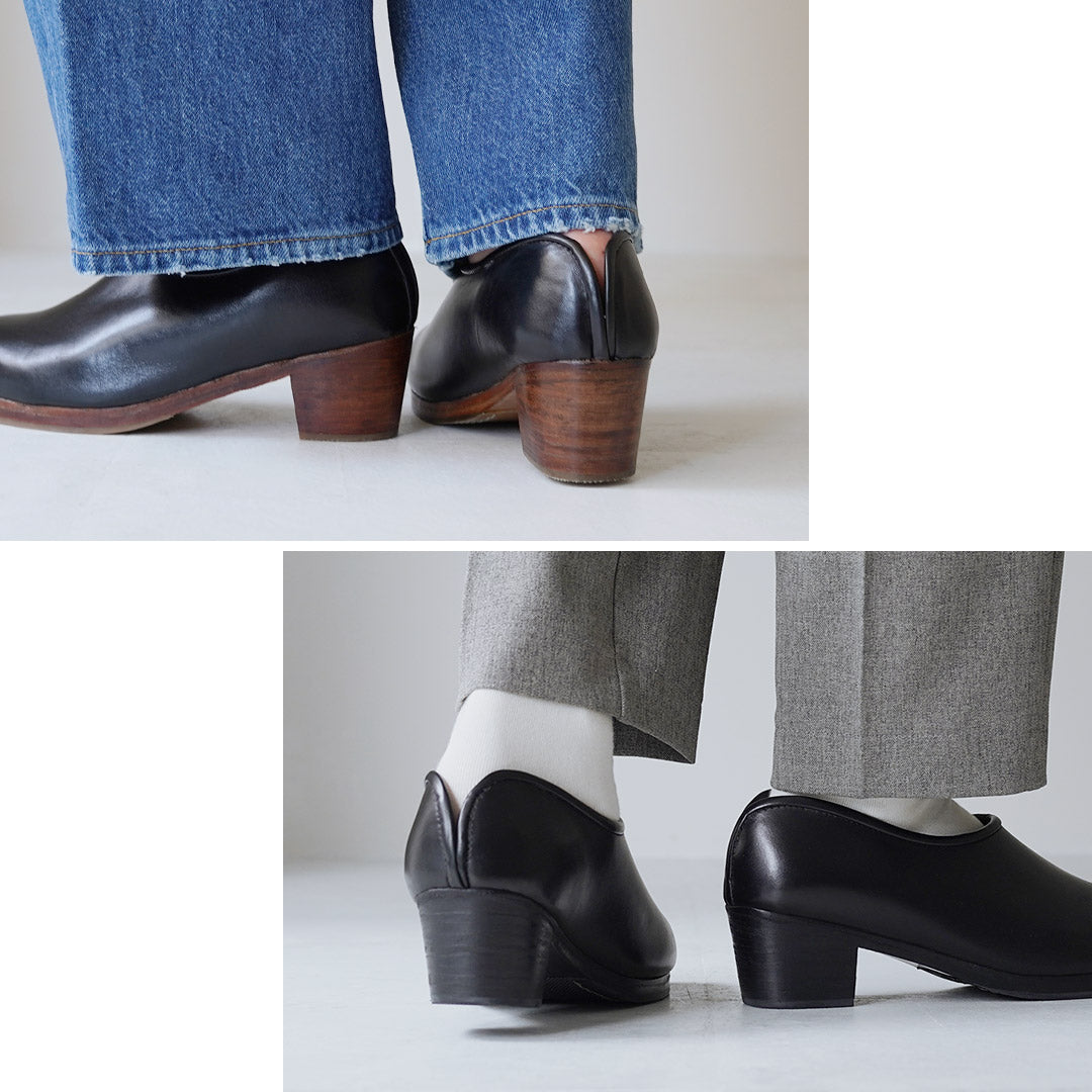 HCUBUCH(フーブ) カウレザーサボ(はまぐりがた)