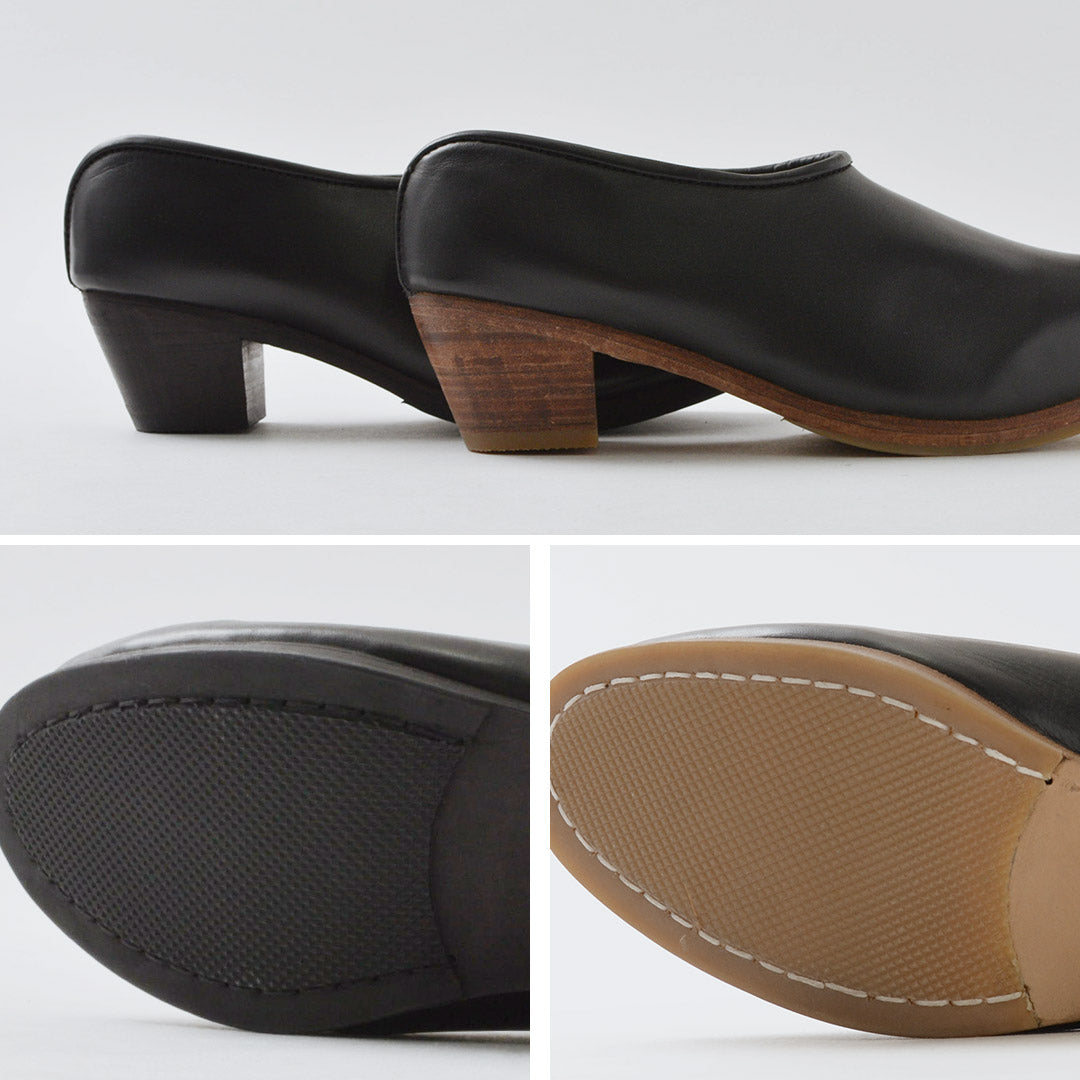 HCUBUCH(フーブ) カウレザーサボ(はまぐりがた)