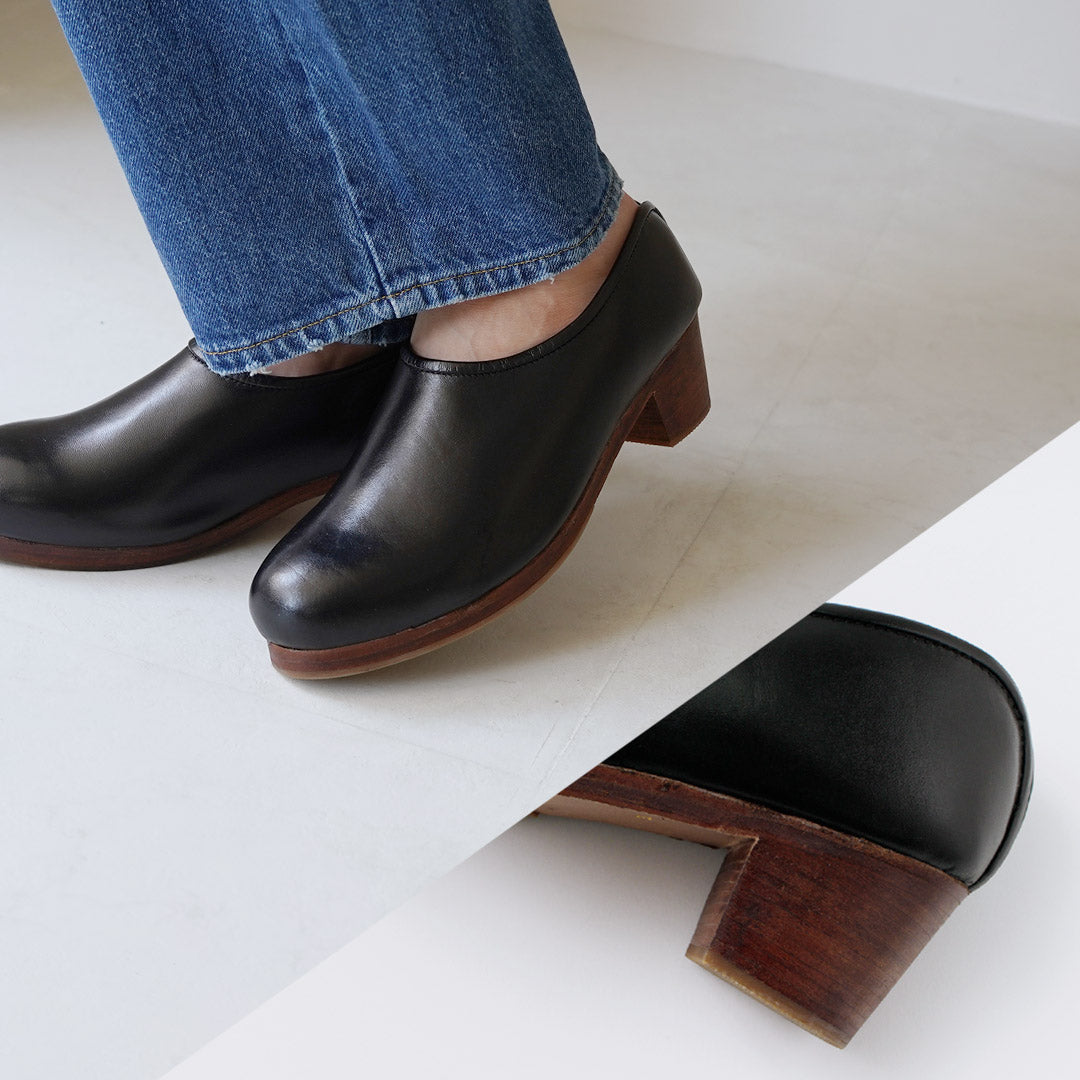 HCUBUCH(フーブ) カウレザーサボ(はまぐりがた)