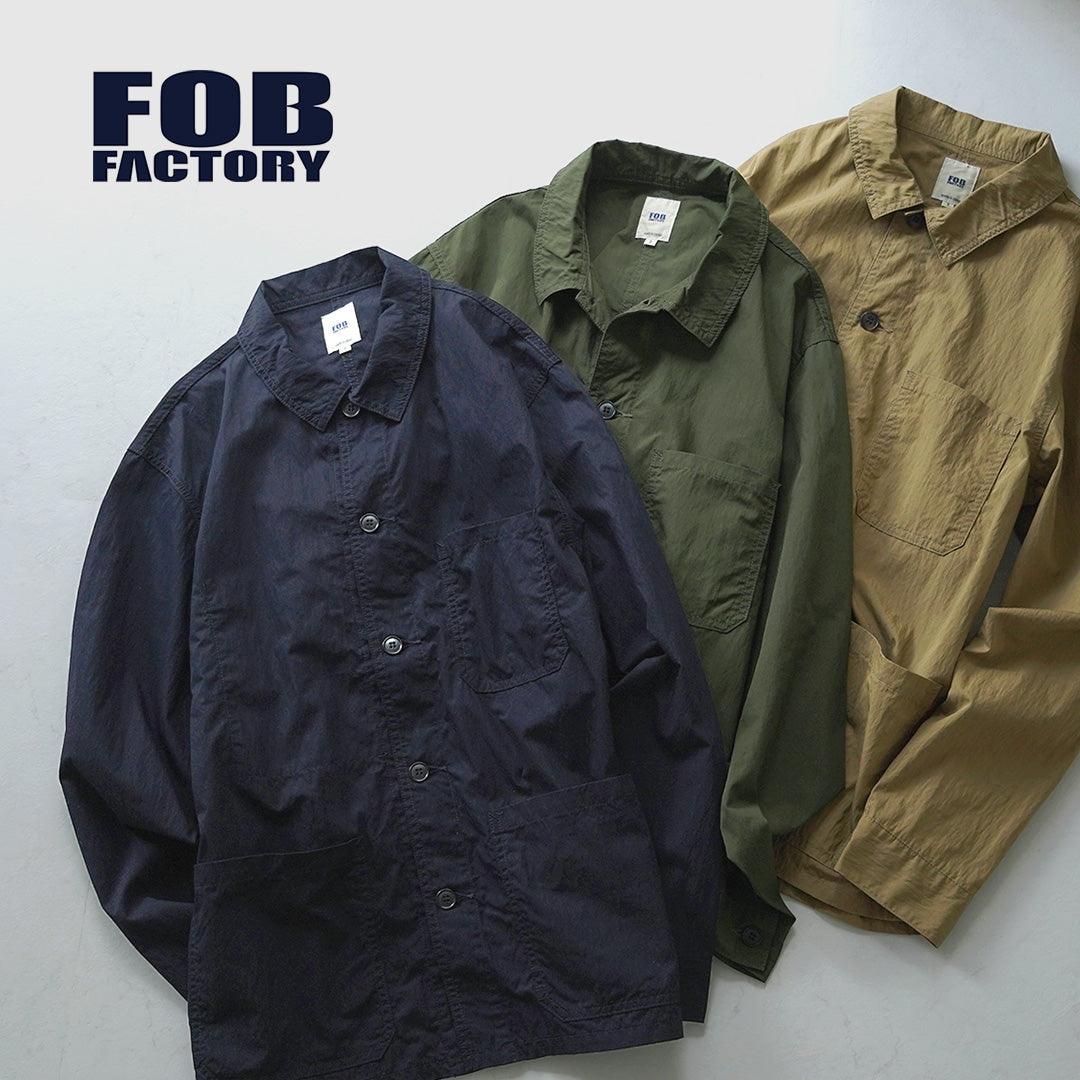 FOB FACTORY(FOBファクトリー) F2394 フレンチ シャツジャケット