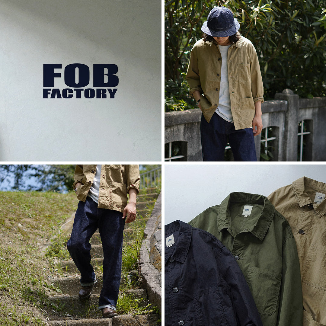 FOB FACTORY(FOBファクトリー) F2394 フレンチ シャツジャケット