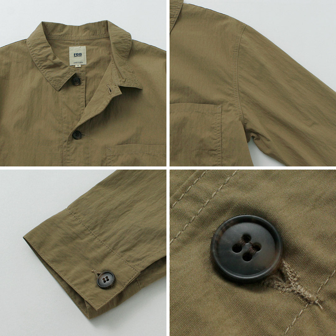 FOB FACTORY(FOBファクトリー) F2394 フレンチ シャツジャケット