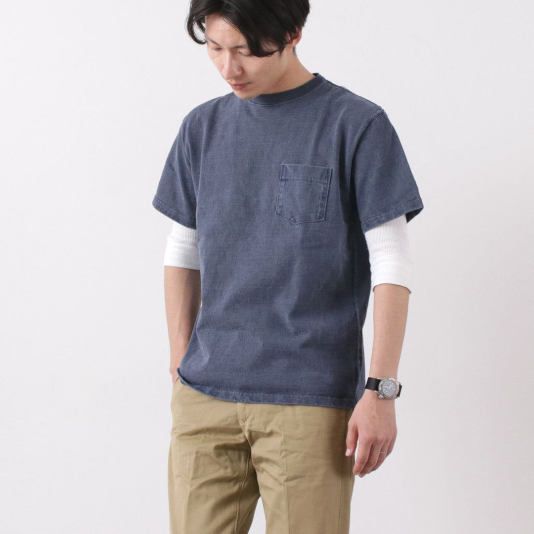 GOOD ON(グッドオン) 別注 ヘビー セットインスリーブ 半袖 ポケットTシャツ