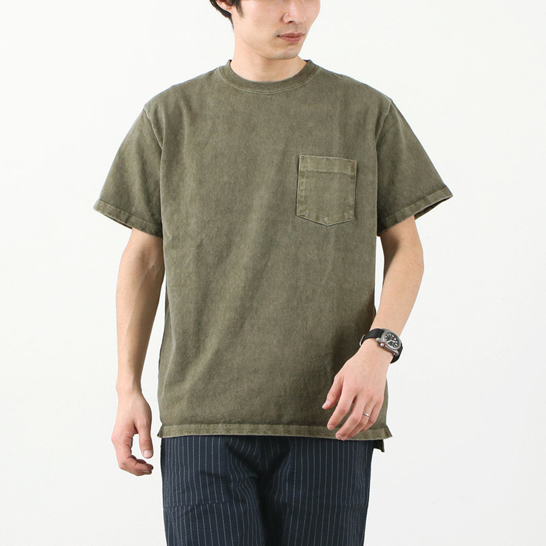 GOOD ON(グッドオン) 別注 ヘビー セットインスリーブ 半袖 ポケットTシャツ