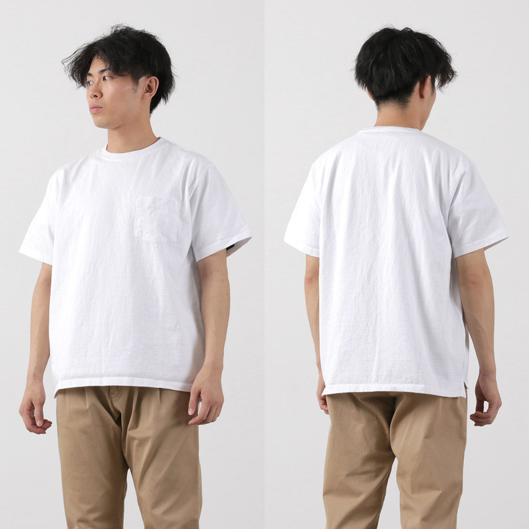 GOOD ON(グッドオン) 別注 ヘビー セットインスリーブ 半袖 ポケットTシャツ