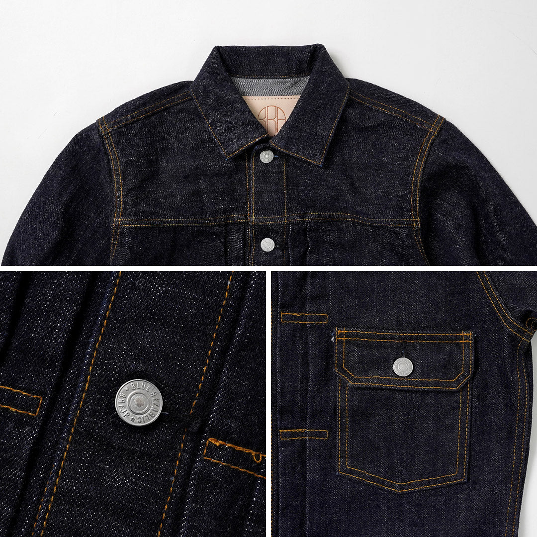 Blue refabric(ブルーリファブリック) モンスター デニムジャケット 1st型 17oz セルヴィッチ 日本製
