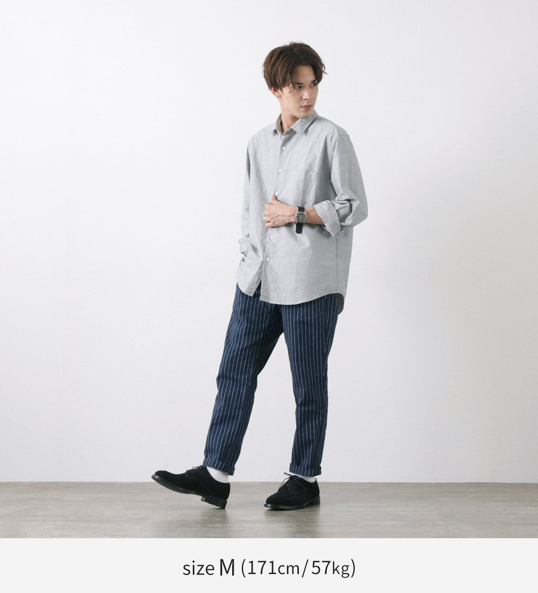 JAPAN BLUE JEANS(ジャパンブルージーンズ) RJB1620 別注 ワイドテーパード チノストライプ