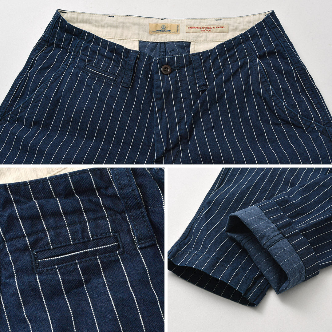 JAPAN BLUE JEANS(ジャパンブルージーンズ) RJB1620 別注 ワイドテーパード チノストライプ