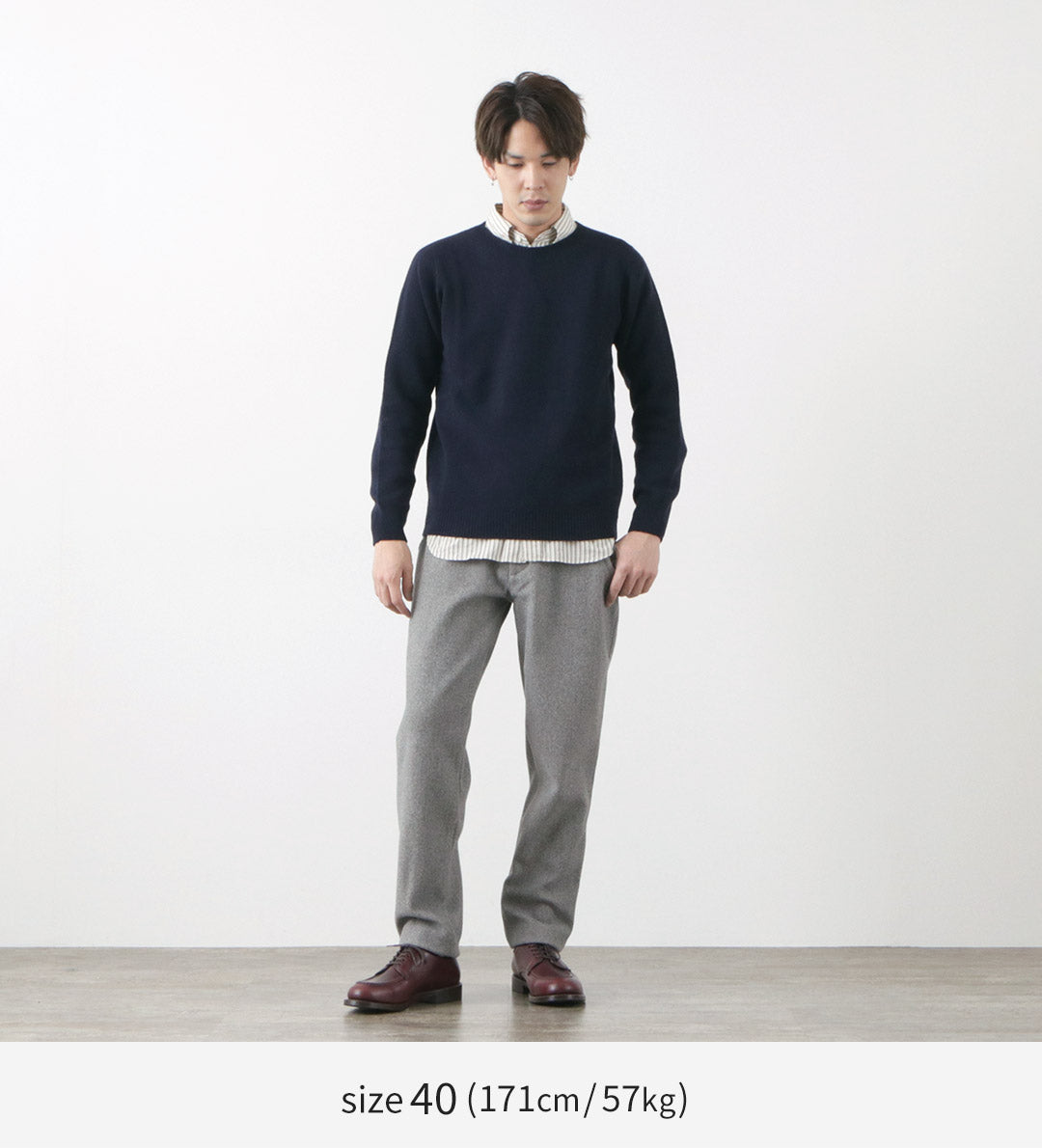 HARLEY OF SCOTLAND(ハーレー・オブ・スコットランド) クルーネックニット