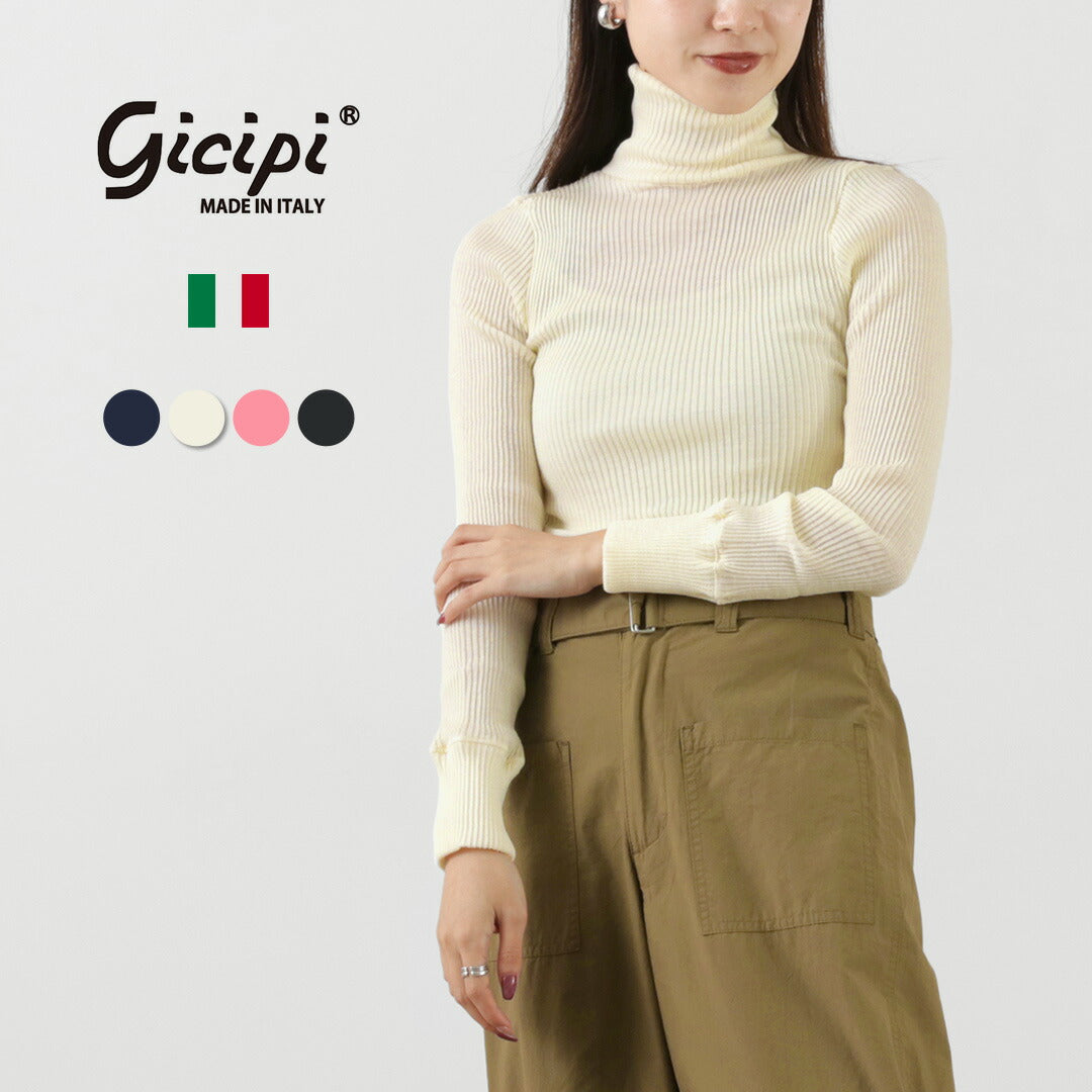 GICIPI(ジチピ) プルーニャ タートルネック リブニットソー