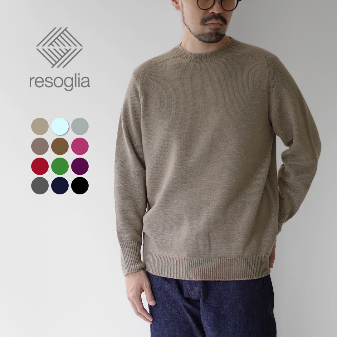 RESOGLIA(リソリア) ウィナーズ シームレス クルーネックニット