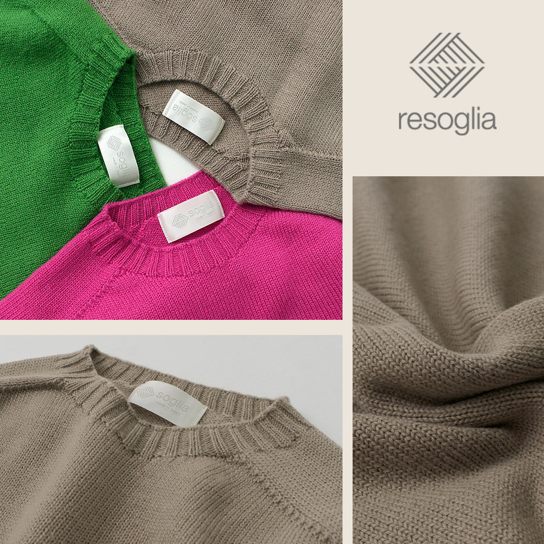RESOGLIA(リソリア) ウィナーズ シームレス クルーネックニット