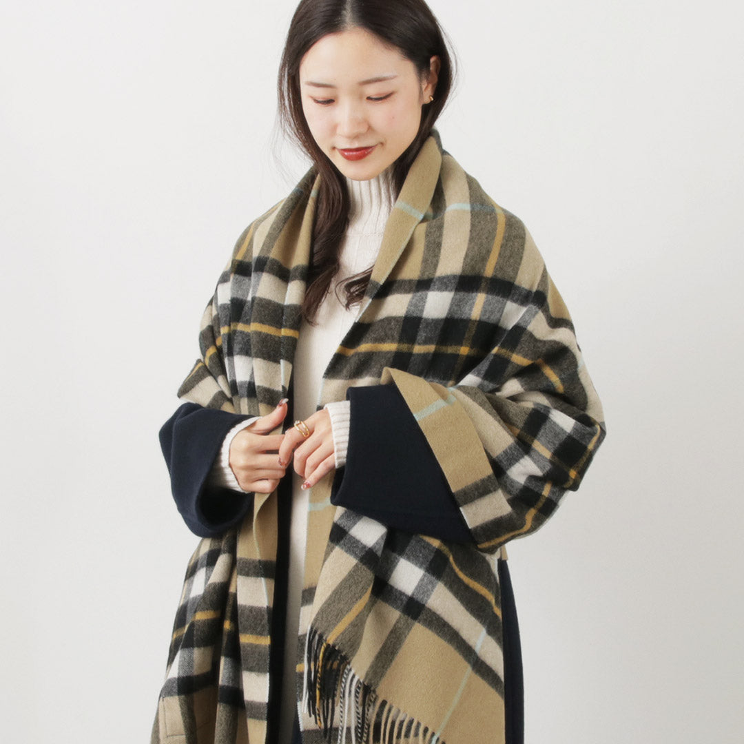 TWEED MILL(ツイードミル) 71×210 ラムウール ニーラグ チェック