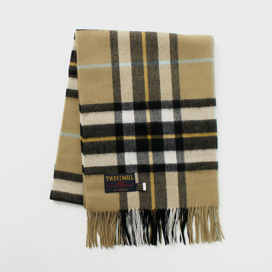TWEED MILL(ツイードミル) 71×210 ラムウール ニーラグ チェック