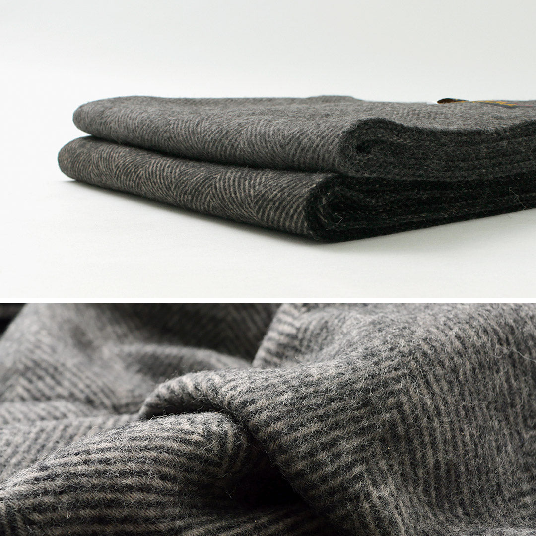 TWEED MILL(ツイードミル) ラムウール ニーラグ ヘリンボーン