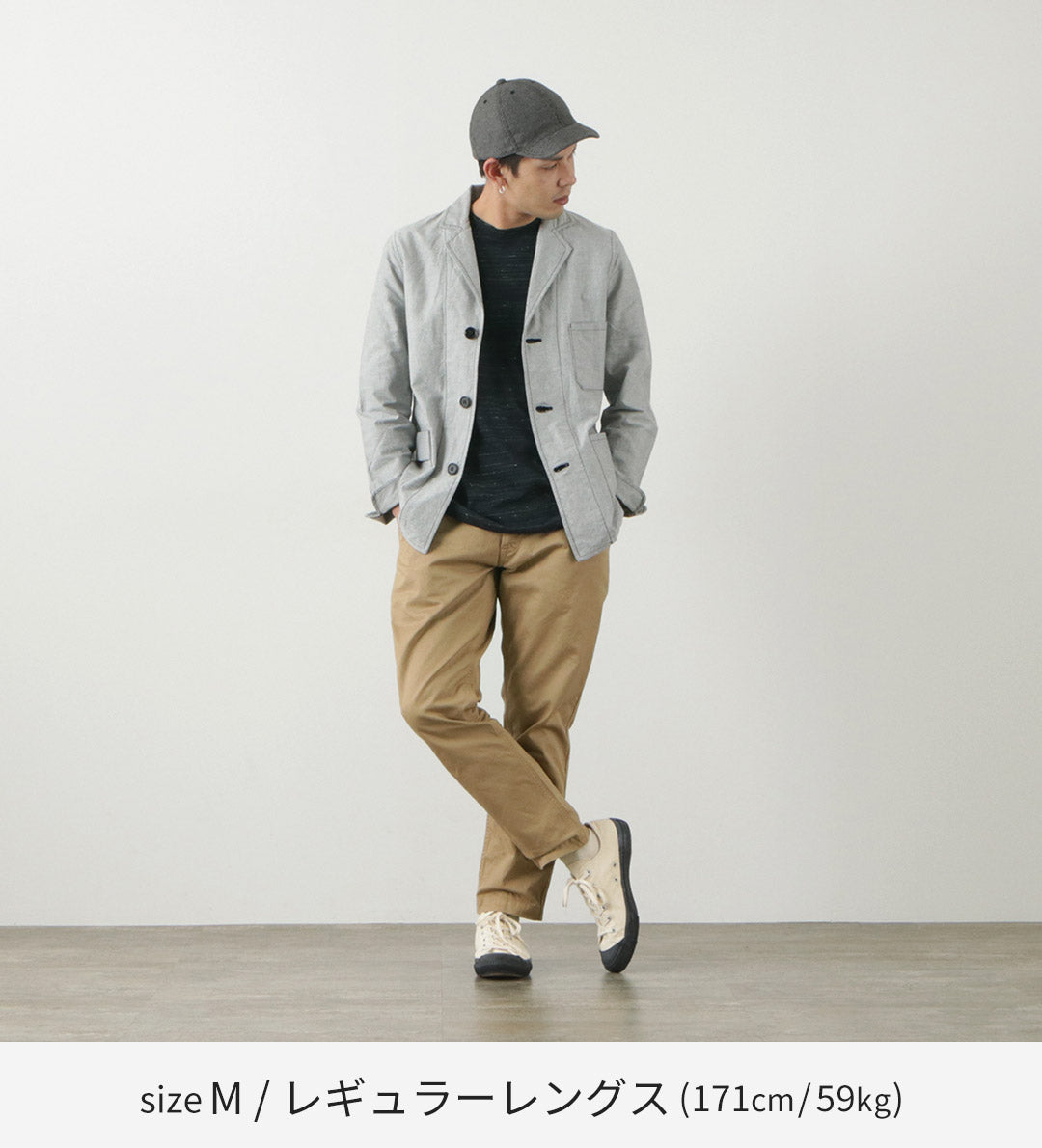 JAPAN BLUE JEANS(ジャパンブルージーンズ) RJB1610 別注 40/3ハイカウントツイル ワイドテーパード ヴィンテージ チノ