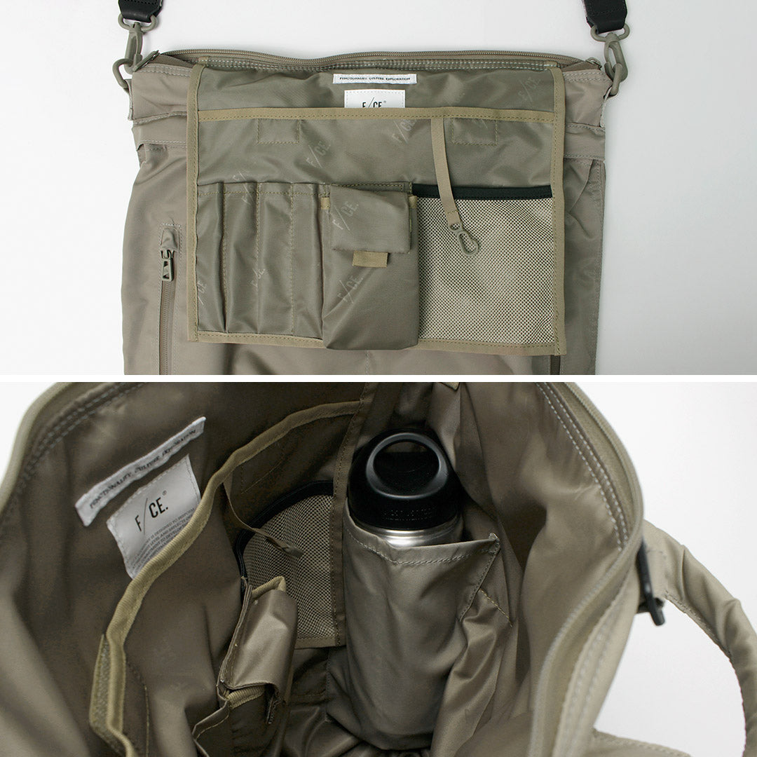 F/CE.(エフシーイー) リサイクルツイル 3WAY ヘルメットバッグ