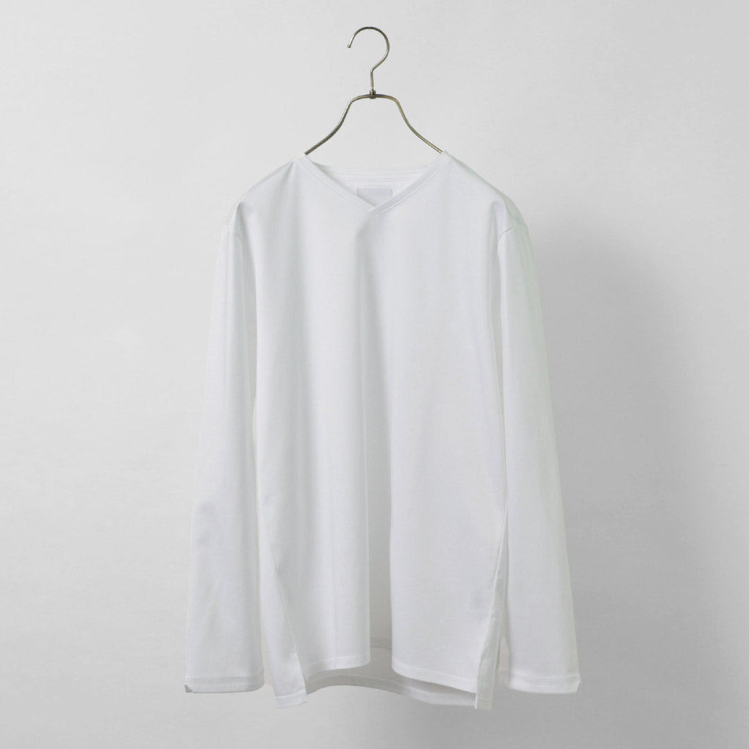 RE MADE IN TOKYO JAPAN(アールイー) 東京メイド Vネック ロングスリーブ ドレスTシャツ 5721A-CT