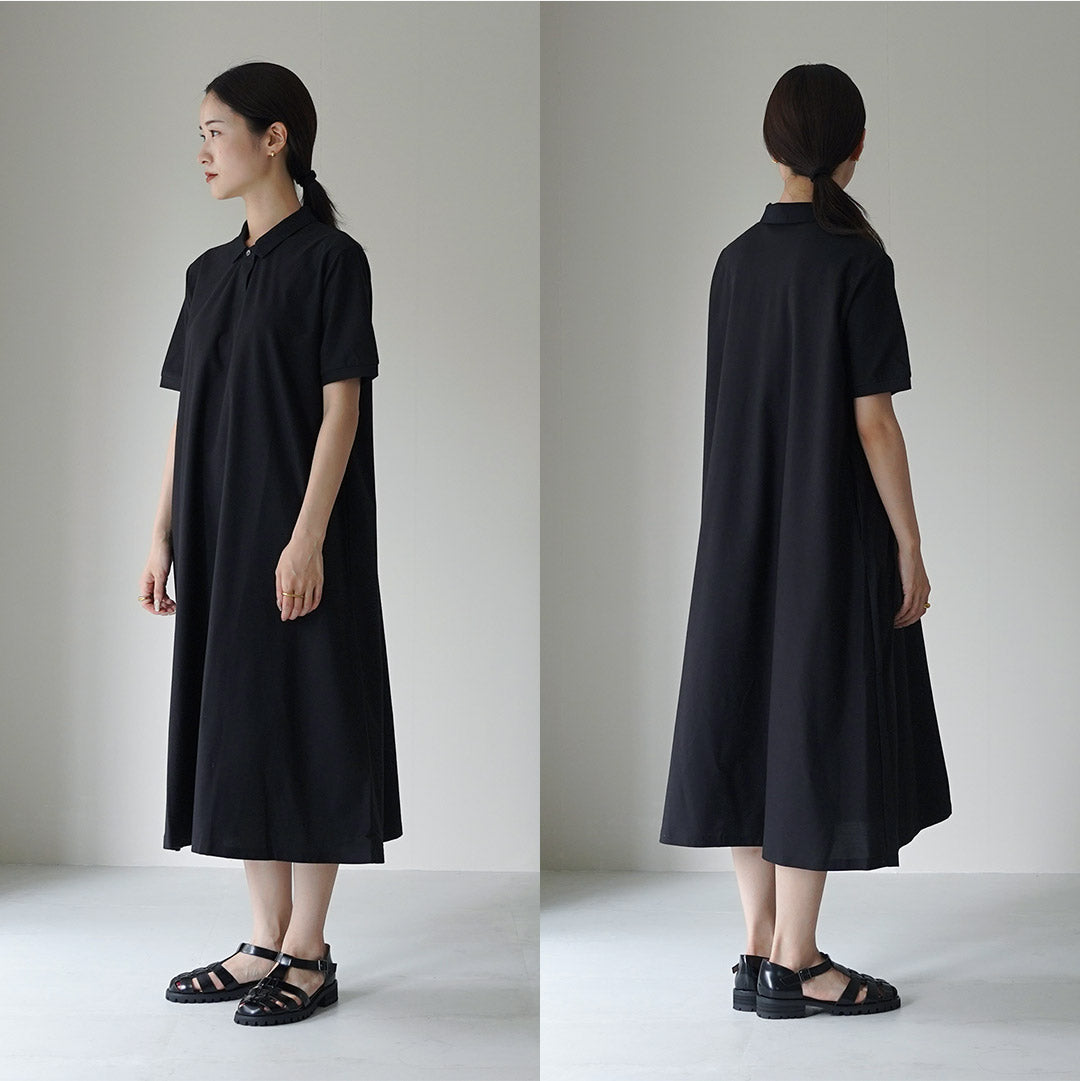 MIDIUMI(ミディウミ) ポロ フレア ワンピース