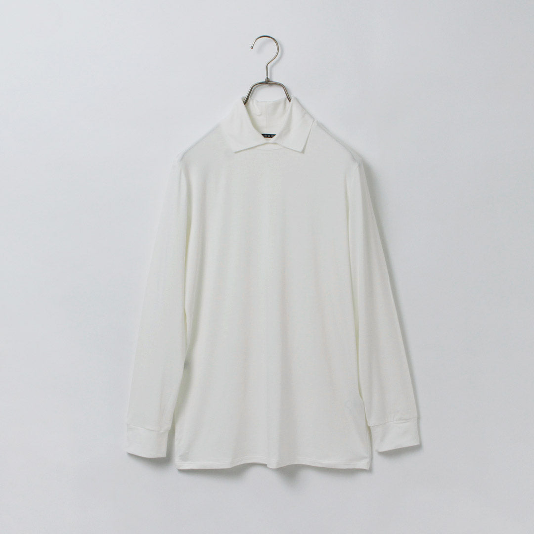 mizuiro ind(ミズイロインド) シャツカラー ハイネック プルオーバー