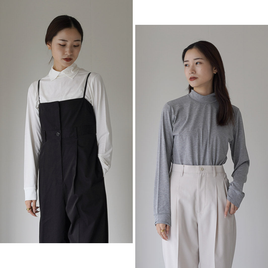 mizuiro ind(ミズイロインド) シャツカラー ハイネック プルオーバー