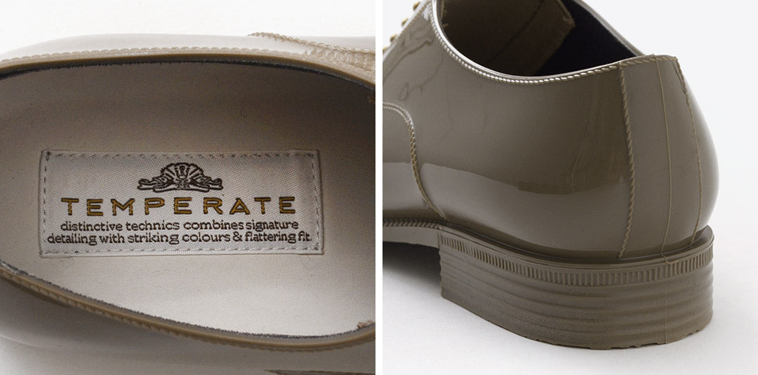 TEMPERATE(テンパレイト) レインシューズ スタッズ マニッシュシューズ OMBRE