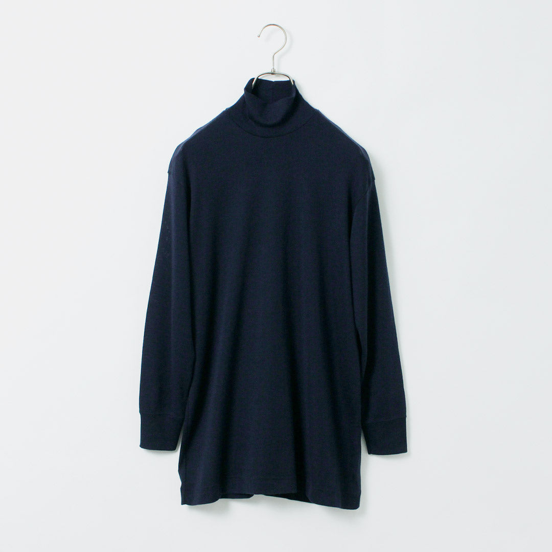 【30%OFF】GICIPI(ジチピ) カロータ タートルネック ウール&シルク混ニットソー