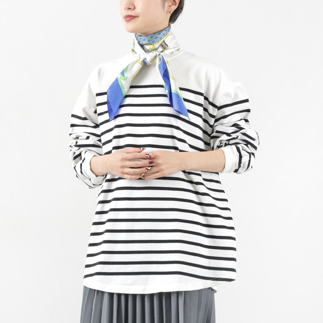 【30%OFF】SHINZONE(シンゾーン) パネルボーダートップ 22SMSCU03