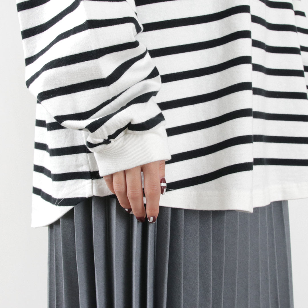 【30%OFF】SHINZONE(シンゾーン) パネルボーダートップ 22SMSCU03