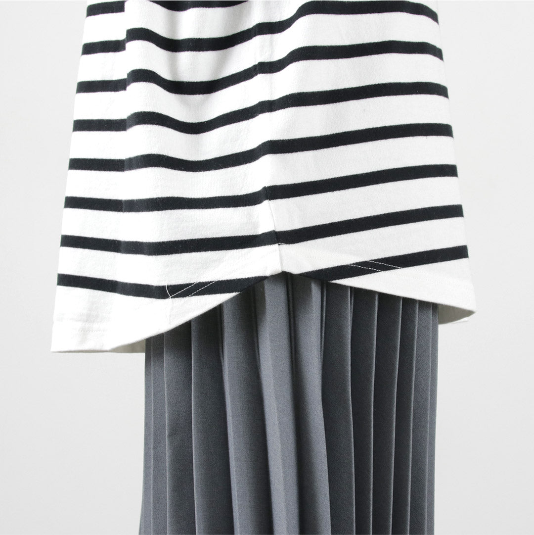 【30%OFF】SHINZONE(シンゾーン) パネルボーダートップ 22SMSCU03