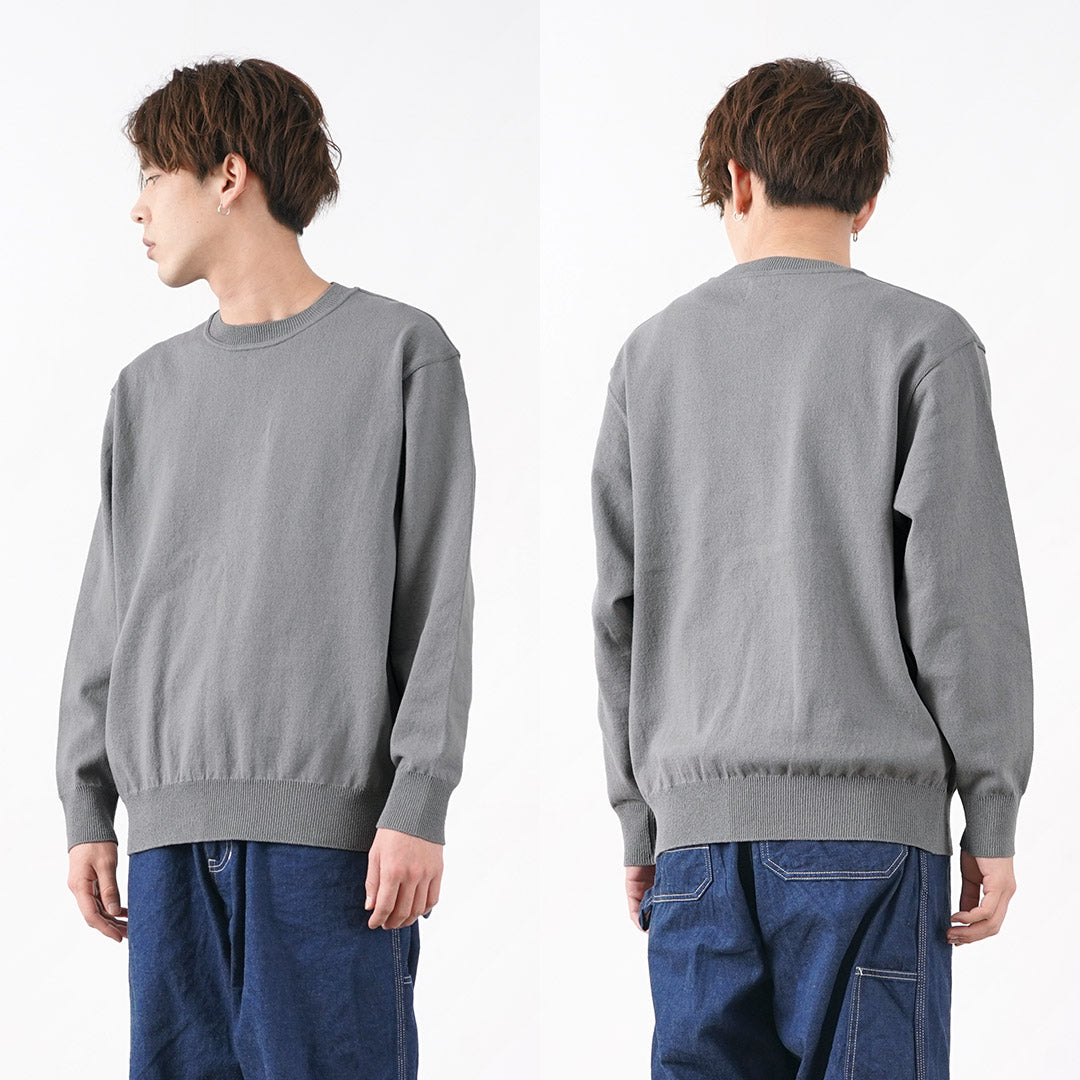 【30%OFF】YONETOMI NEW BASIC(ヨネトミニューベーシック) カラー別注 ウェーブコットン ニットプルオーバー 2024年モデル