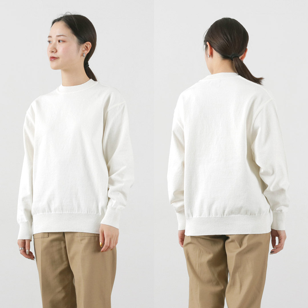 【30%OFF】YONETOMI NEW BASIC(ヨネトミニューベーシック) カラー別注 ウェーブコットン ニットプルオーバー 2024年モデル