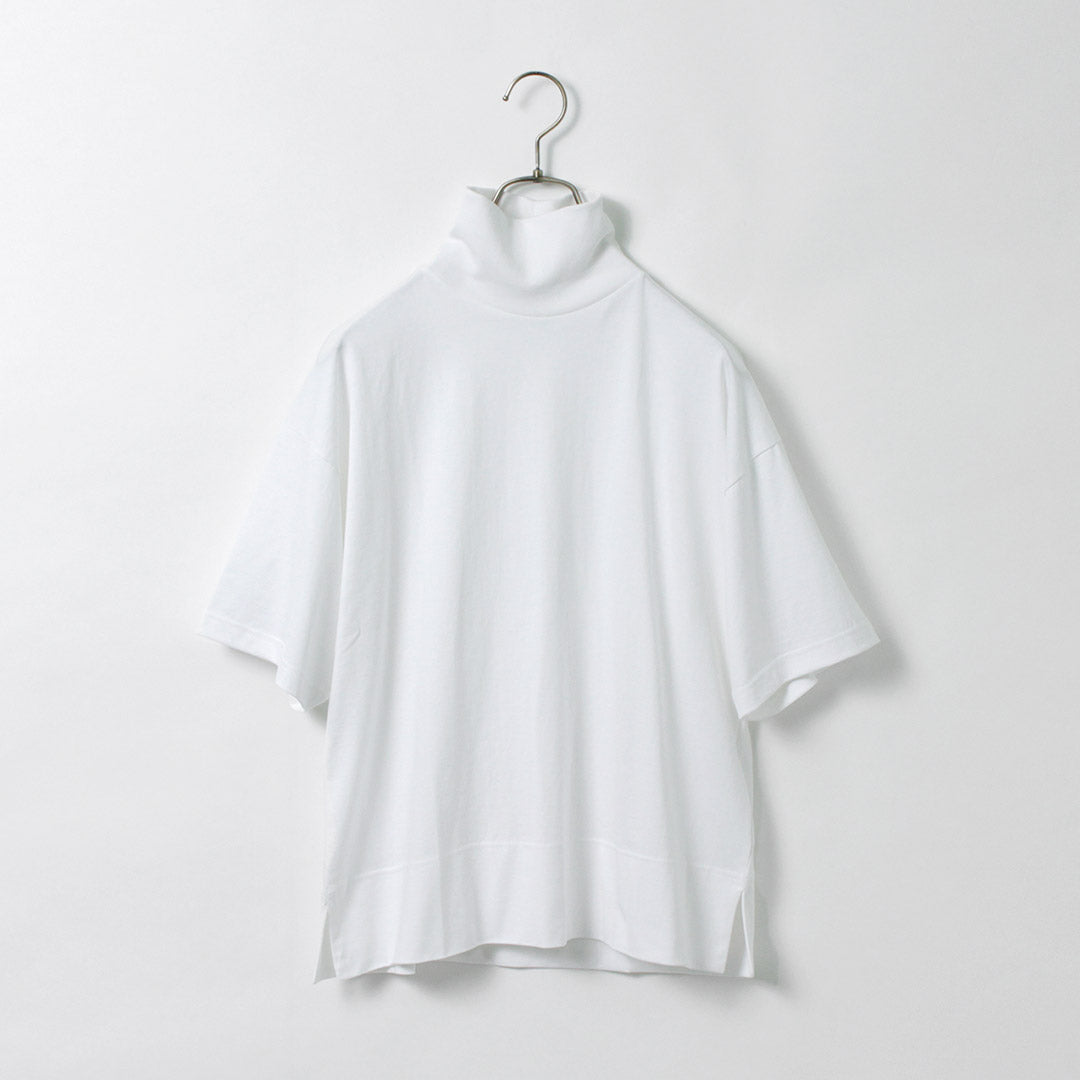 【30%OFF】GICIPI(ジチピ) ブロンゾ 5分袖ハイネック リラックスフィットTシャツ