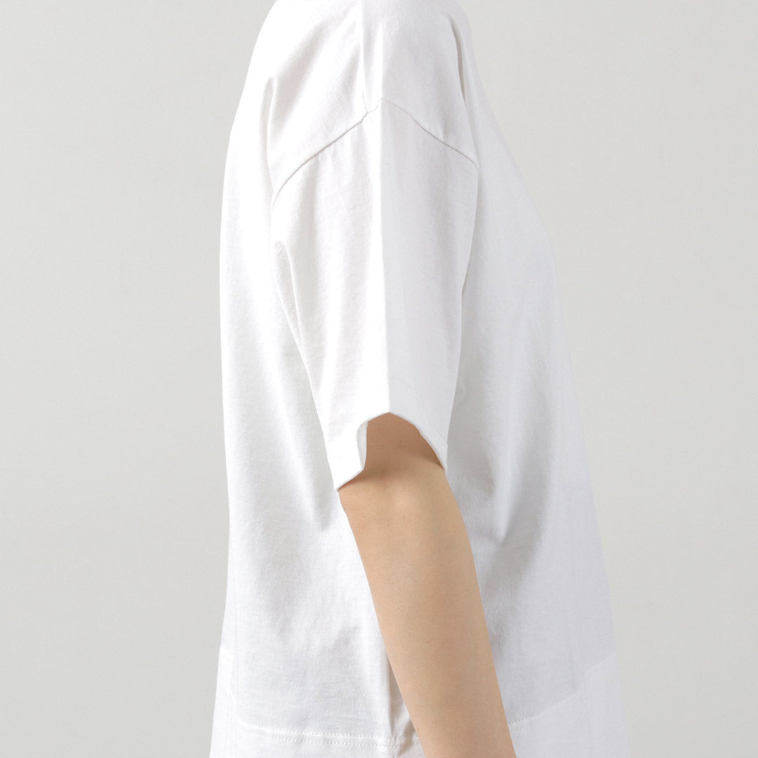 【30%OFF】GICIPI(ジチピ) ブロンゾ 5分袖ハイネック リラックスフィットTシャツ