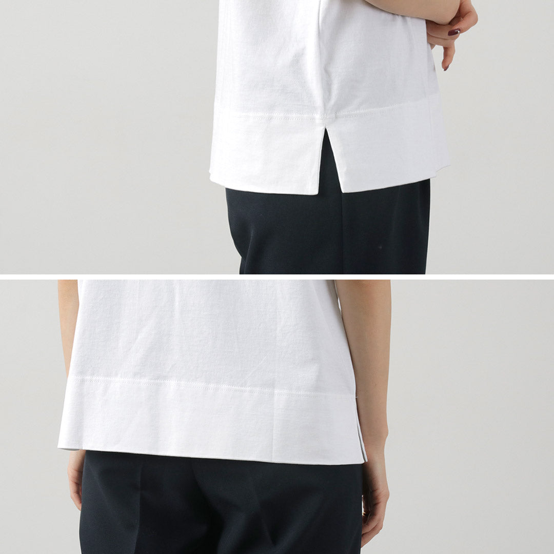 【30%OFF】GICIPI(ジチピ) ブロンゾ 5分袖ハイネック リラックスフィットTシャツ