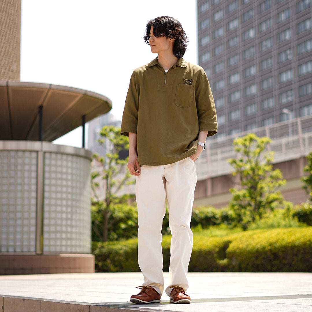 JAPAN BLUE JEANS(ジャパンブルージーンズ) CODE:SILVER ミリタリープルオーバーシャツ
